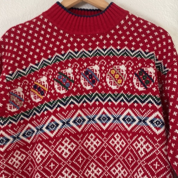 Gina Peters Vintage Christmas Sweater Size Medium - Picture 3 of 10